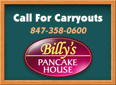 Call for carryouts 847-358-0600